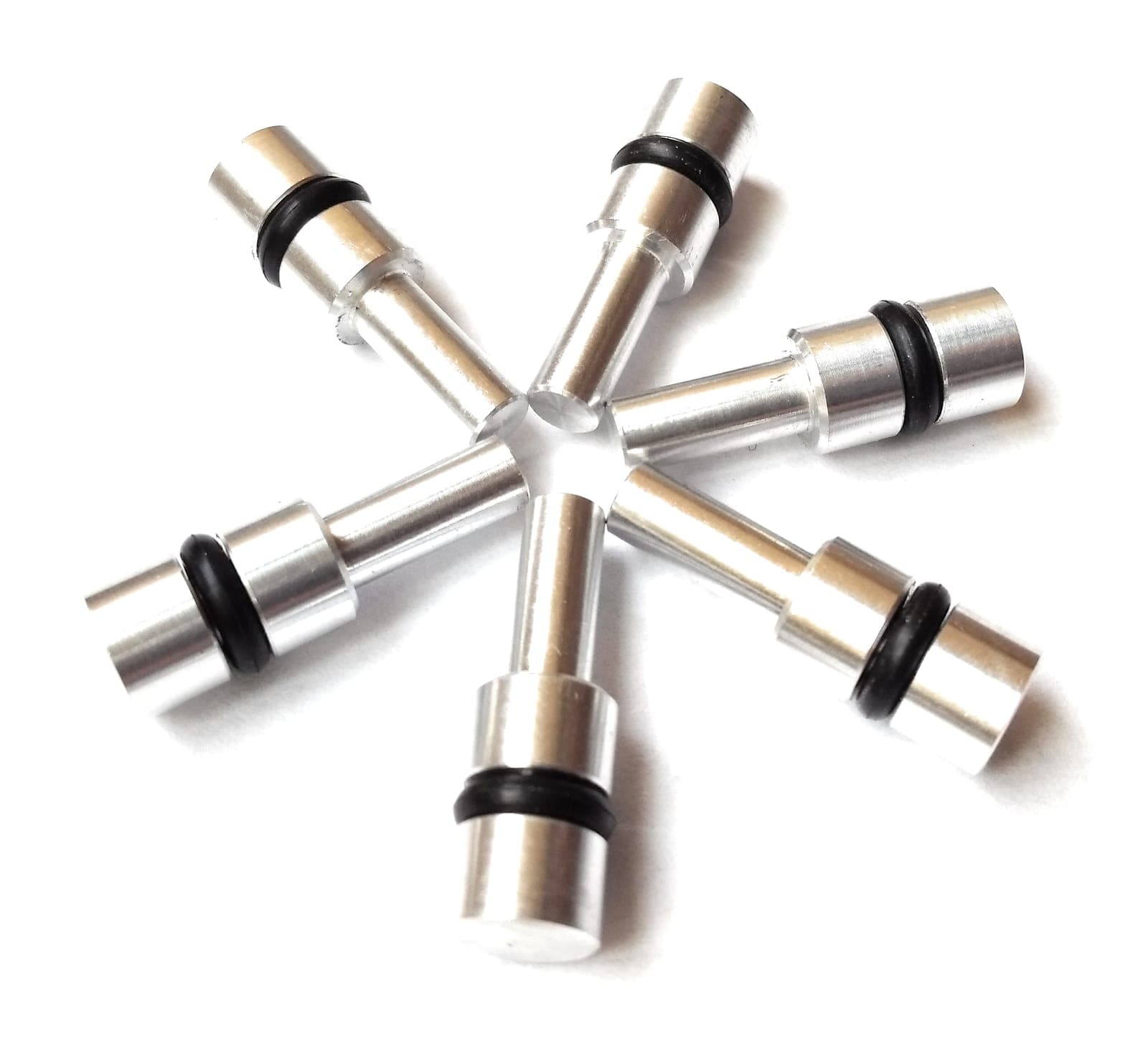 Siete pistones con sus O-ring