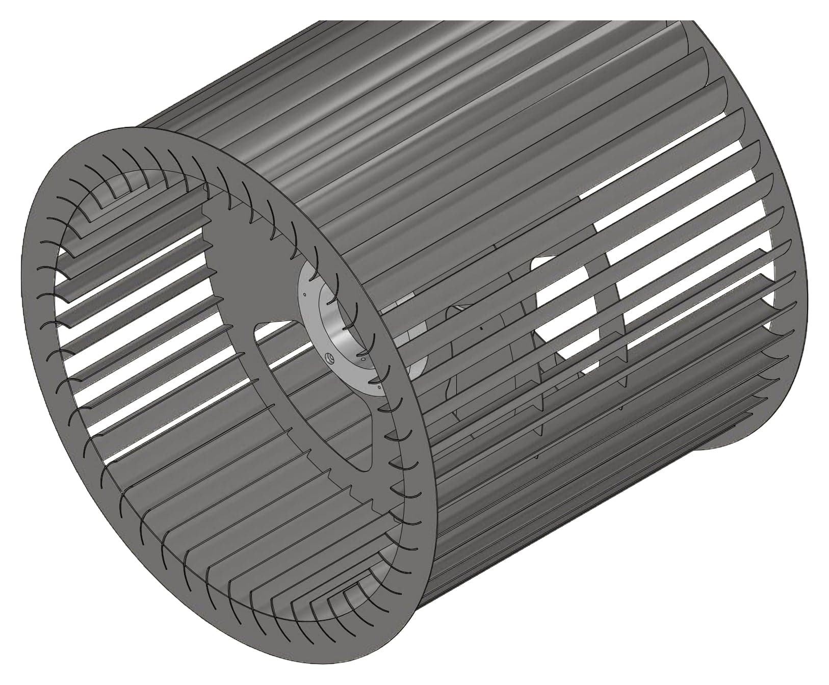 Modelo 3D del extractor axial